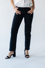 The Shirley Mid Rise Ankle Straight Jean in Gentle Night