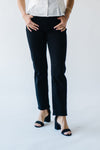 The Shirley Mid Rise Ankle Straight Jean in Gentle Night