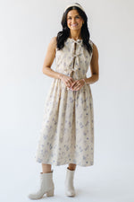 The Ketola Printed Midi Dress in Blue