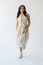 The Ketola Printed Midi Dress in Blue