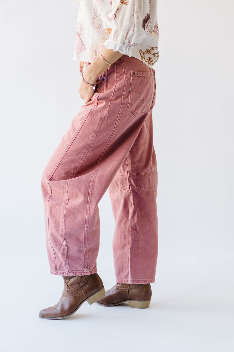 Free People: Good Luck Mid Rise Barrel Jean in Sunsetter