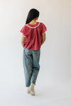 Free People: Truly Yours Printed Blouse in Vintage Red Combo