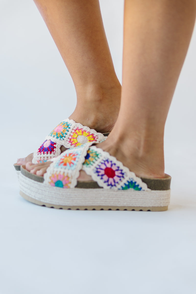 Chinese Laundry: Plays Crochet Sandal in Natural (SHIPS IN ONE WEEK)