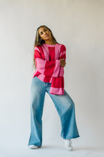 The Tiffin Striped Sweater in Pink