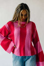 The Tiffin Striped Sweater in Pink