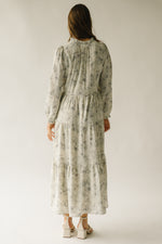 The Kerling Floral Maxi Dress in Grey Multi