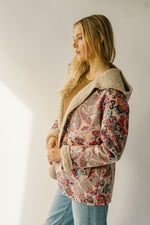 The Dudley Paisley Printed Jacket in Natural + Red