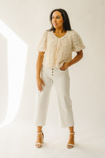 The Colbert Wide Leg Pant in White