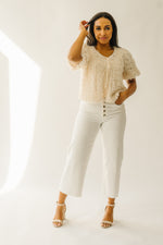 The Colbert Wide Leg Pant in White