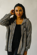 The Manzo Retro Plaid Shacket in Gold