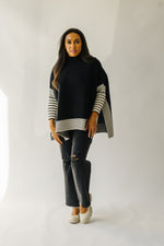 The Galva Oversized Knit Sweater in Black