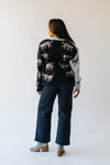 The Tramel Animal Detail Contrast Cardigan in Black