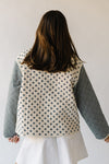 The Sandra Patchwork Gauze Jacket in Navy