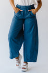 Free People: We The Free Rylee Chino Trouser in Dark Denim