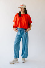 The Encino Elastic Waist Pant in Denim