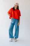 The Encino Elastic Waist Pant in Denim