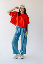 The Encino Elastic Waist Pant in Denim