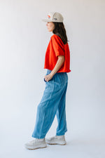 The Encino Elastic Waist Pant in Denim