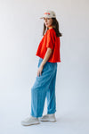 The Encino Elastic Waist Pant in Denim