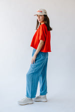 The Encino Elastic Waist Pant in Denim