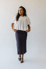 The Lindy Pleated Blouse in White