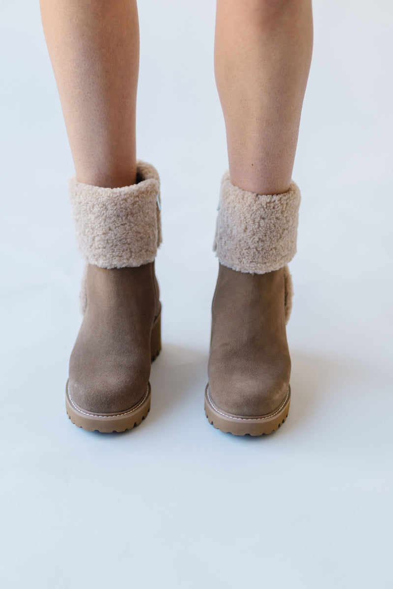 Dolce Vita: Hug H2O Boots in Mushroom Suede