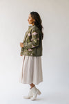 The Brisco Floral Patterned Jacket in Olive