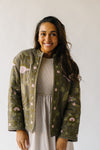 The Brisco Floral Patterned Jacket in Olive