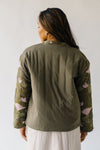 The Brisco Floral Patterned Jacket in Olive