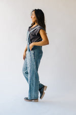 The Dina Wide Leg Overall in Blue Denim