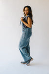 The Dina Wide Leg Overall in Blue Denim