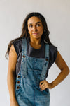 The Dina Wide Leg Overall in Blue Denim