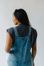 The Dina Wide Leg Overall in Blue Denim