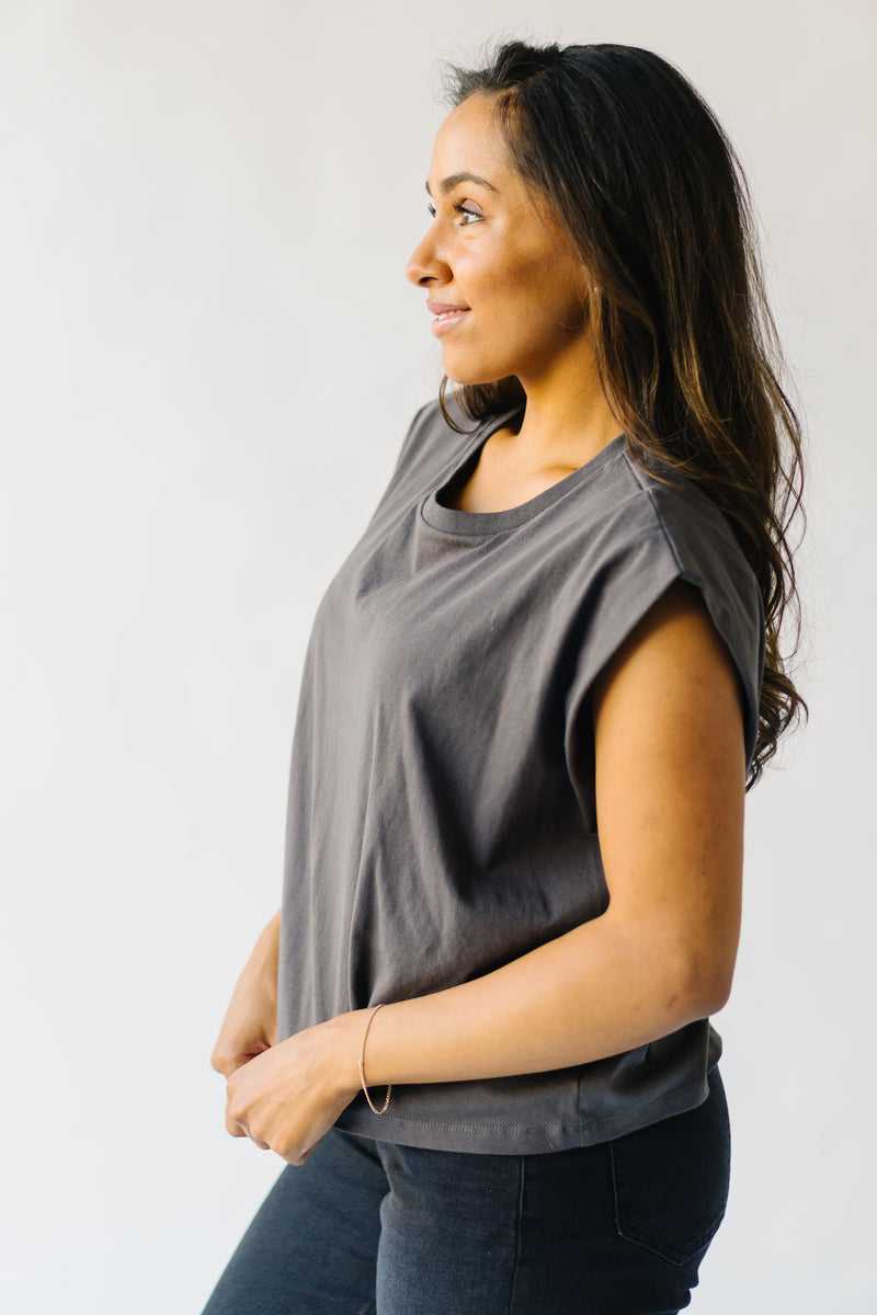 The Gerken Muscle Tee in Charcoal