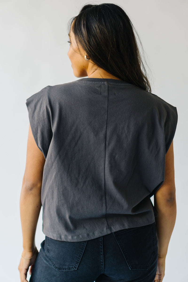 The Gerken Muscle Tee in Charcoal