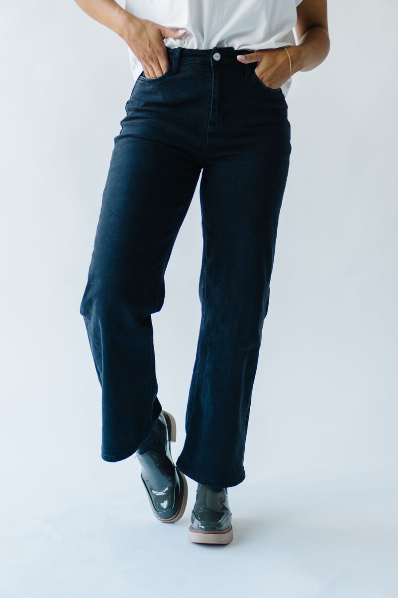 The Cleaned Up Jack Wide Leg Jean in Black