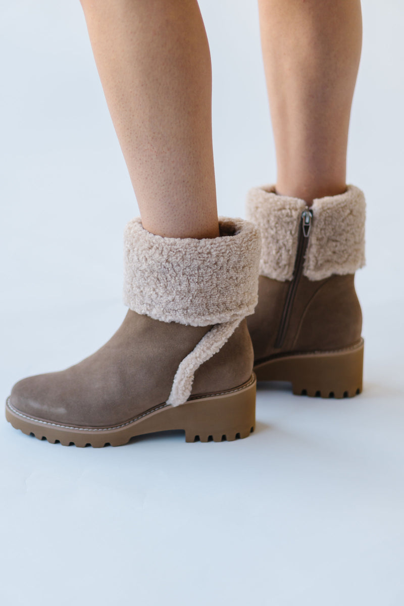 Dolce Vita: Hug H2O Boots in Mushroom Suede