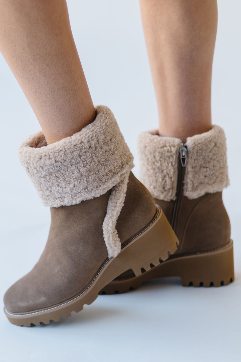 Dolce Vita: Hug H2O Boots in Mushroom Suede