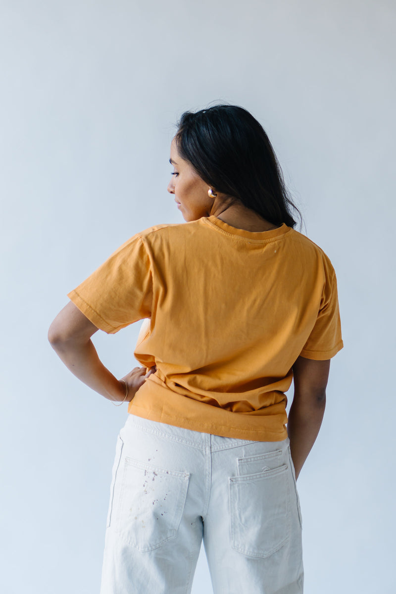 The Cowgirl Art Graphic Tee in Mustard