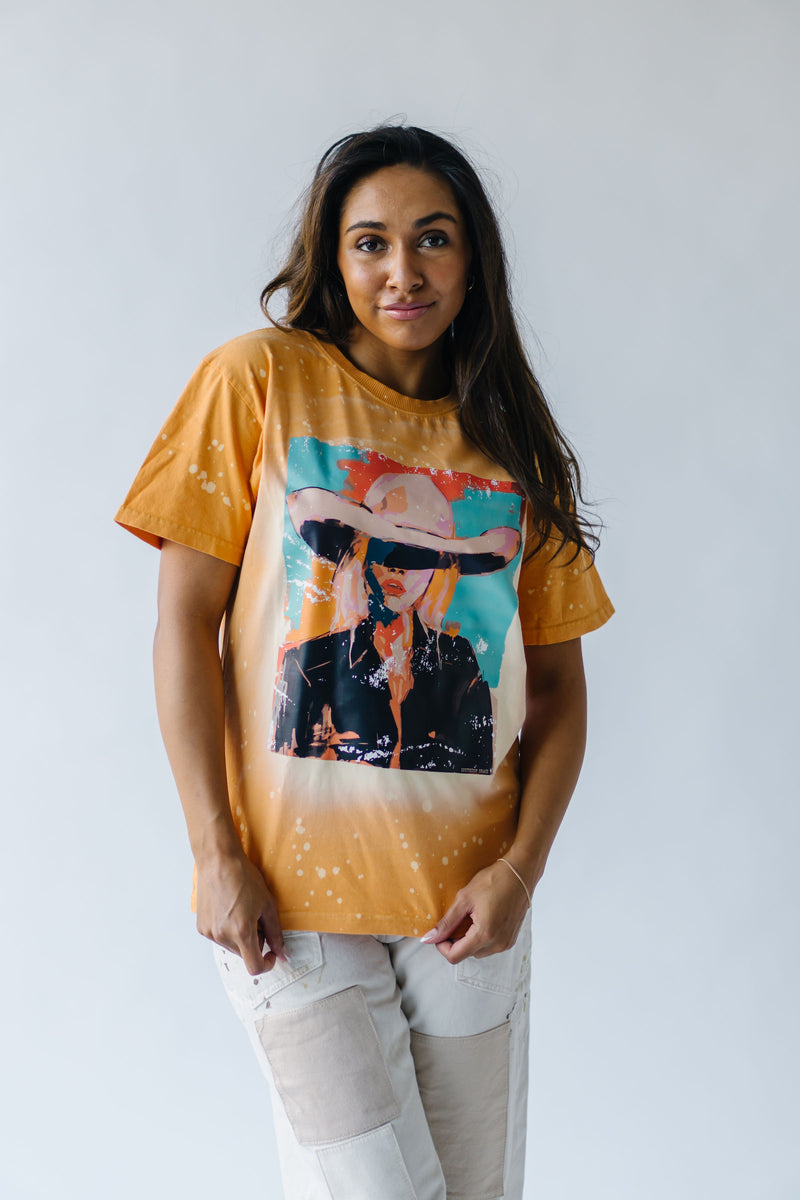 The Cowgirl Art Graphic Tee in Mustard