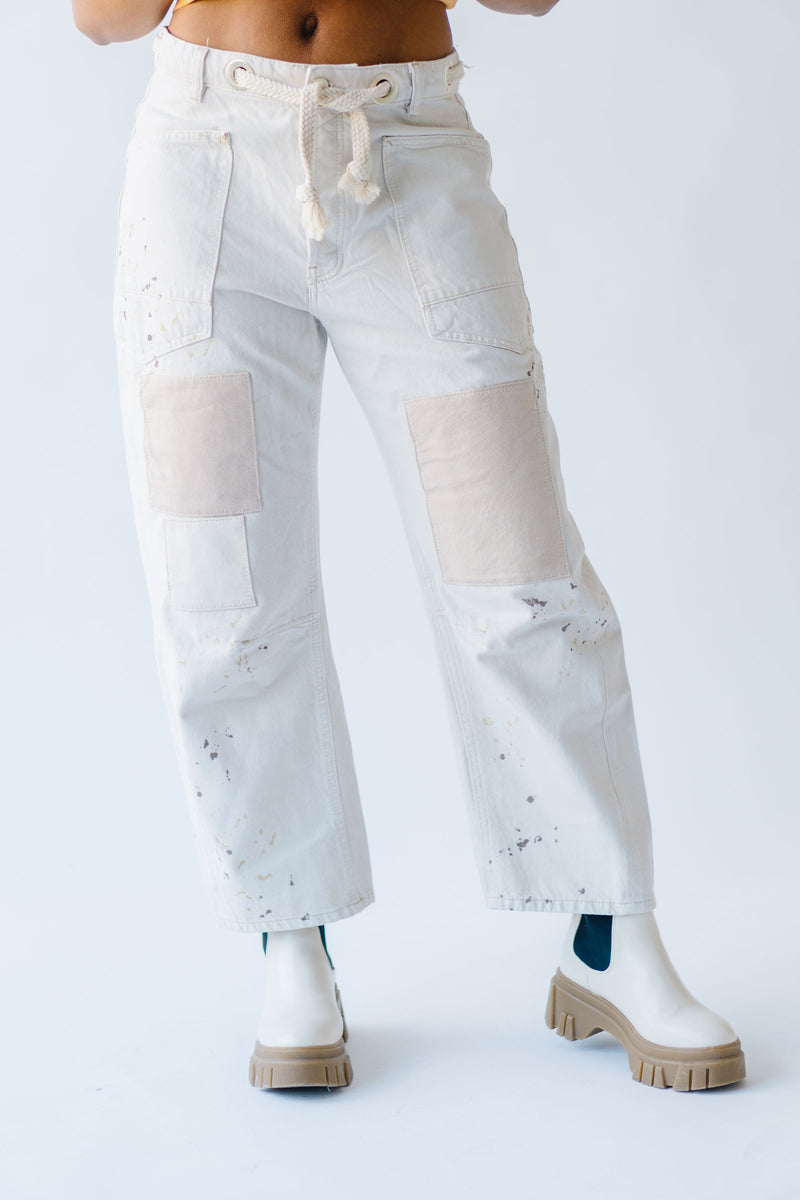 Free People: We The Free Moxie Pull-On Barrel Jeans in White