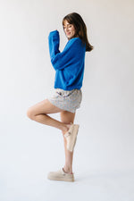 The Riggs Button-Down Sweater in Royal Blue