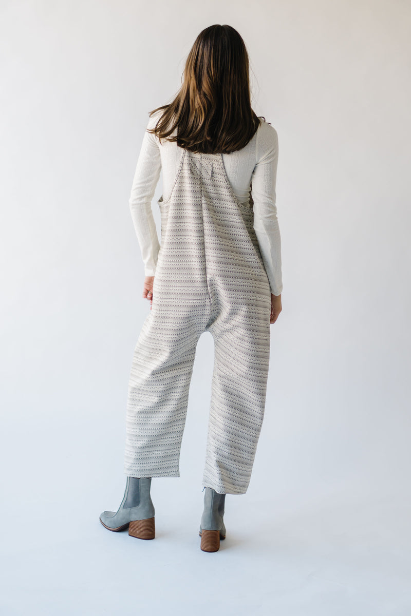 The Biegler Jacquard Knit Overall in Grey