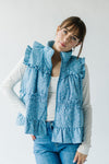 The Gilby Ditsy Floral Vest in Blue