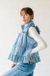 The Gilby Ditsy Floral Vest in Blue