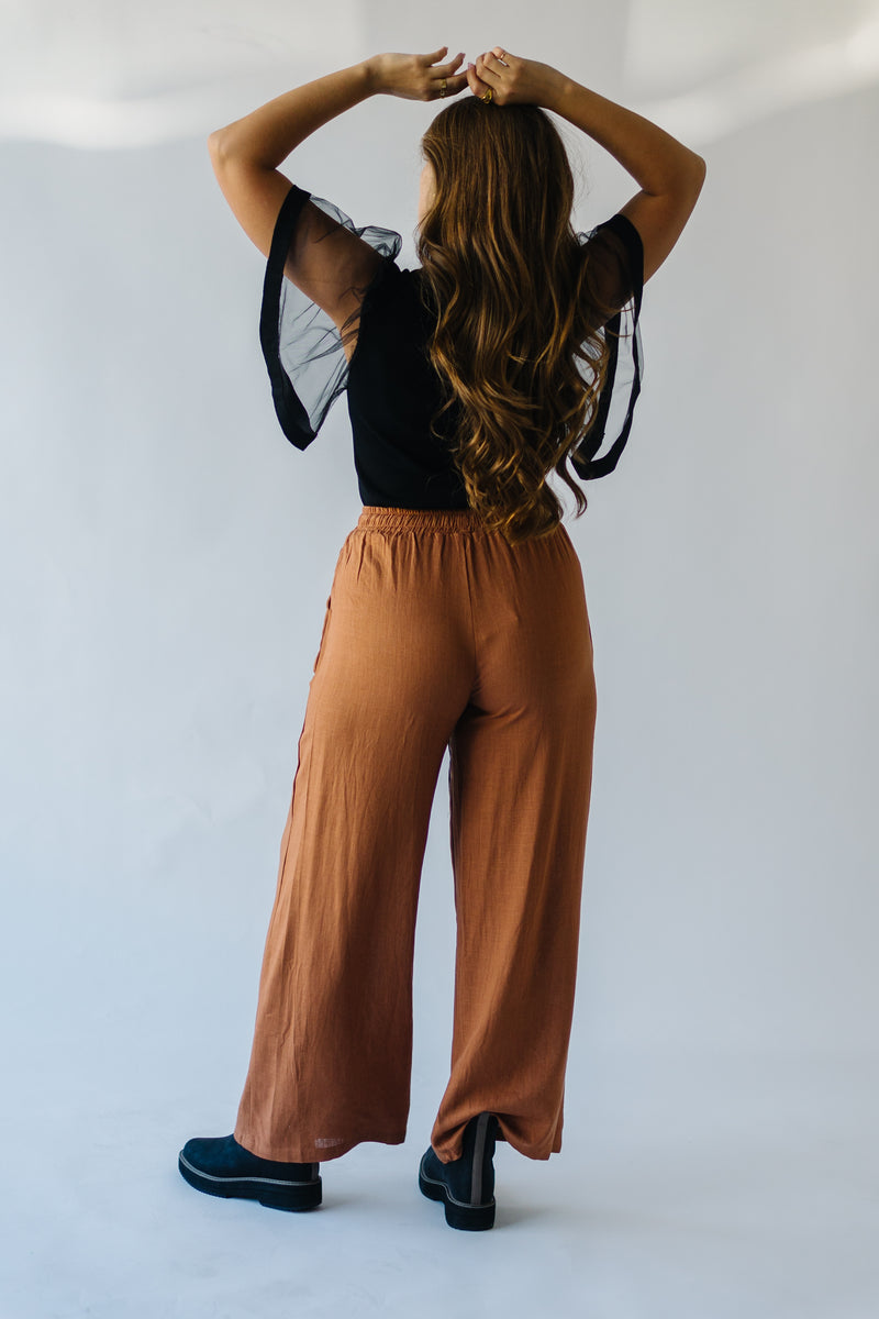 The Scipio Sheer Sleeved Blouse in Black