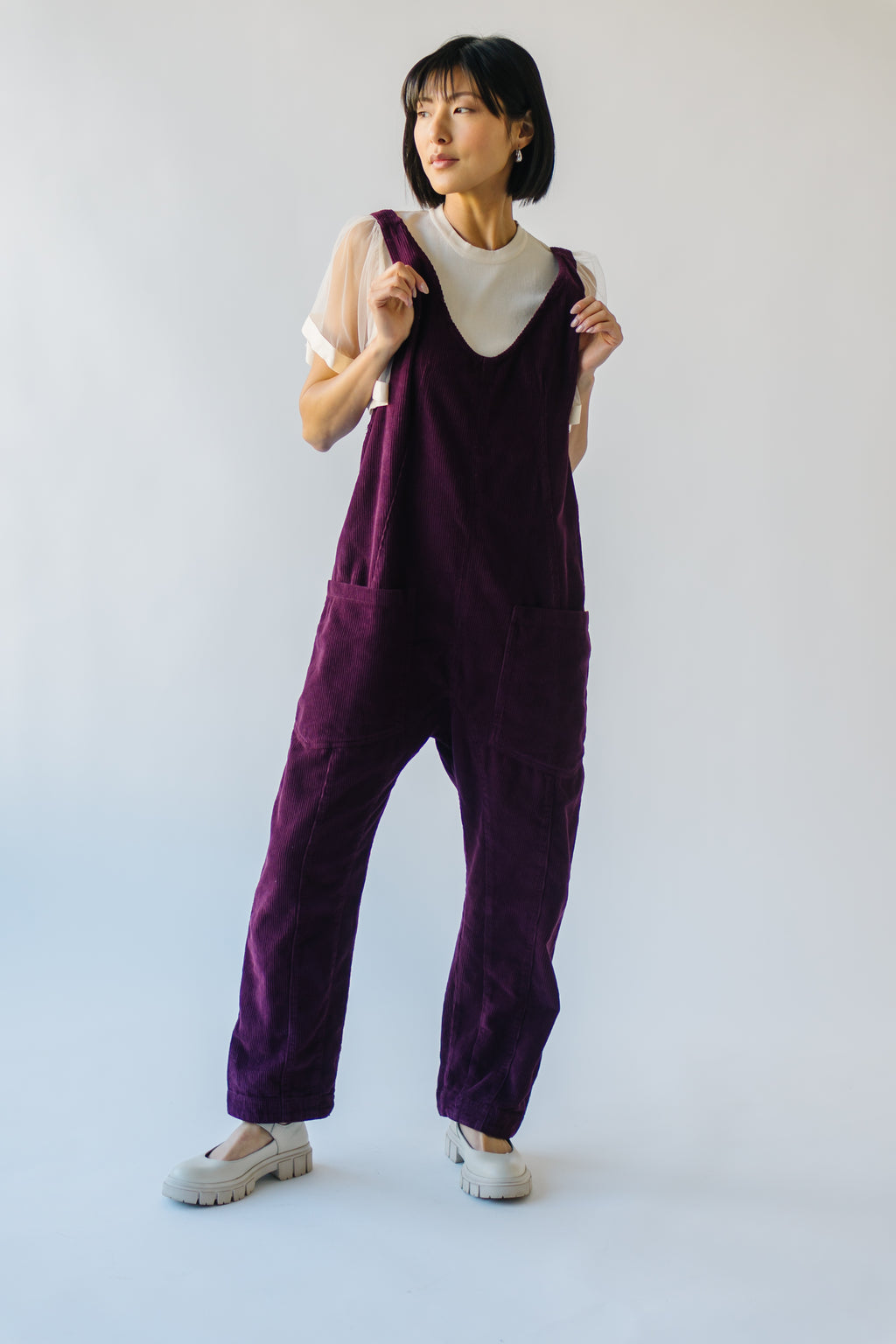 Free People: High Roller Cord Jumpsuit in Italian Plum – Piper & Scoot