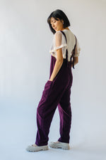Free People: High Roller Cord Jumpsuit in Italian Plum