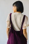 Free People: High Roller Cord Jumpsuit in Italian Plum
