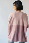 The Strike Casual Pocket Sweater in Dusty Pink + Dusty Rose